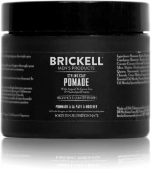 Brickell Hair Styling Clay Pomade