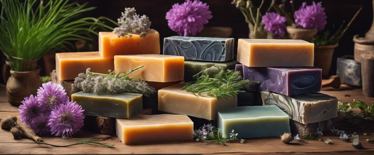 Natural soaps assortment